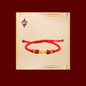 Vòng tay chỉ đỏ charm tỳ hưu