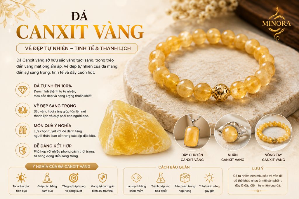 Đá Canxit Vàng
