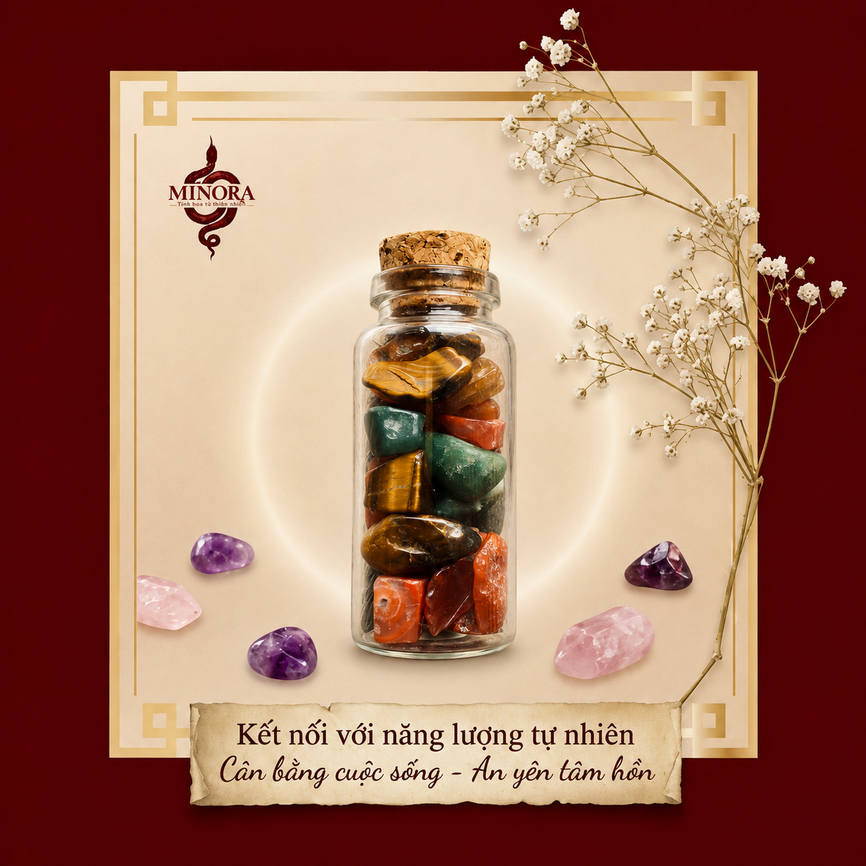 Lọ Đá Phong Thủy "Trí Tuệ Hanh Thông" – Minora