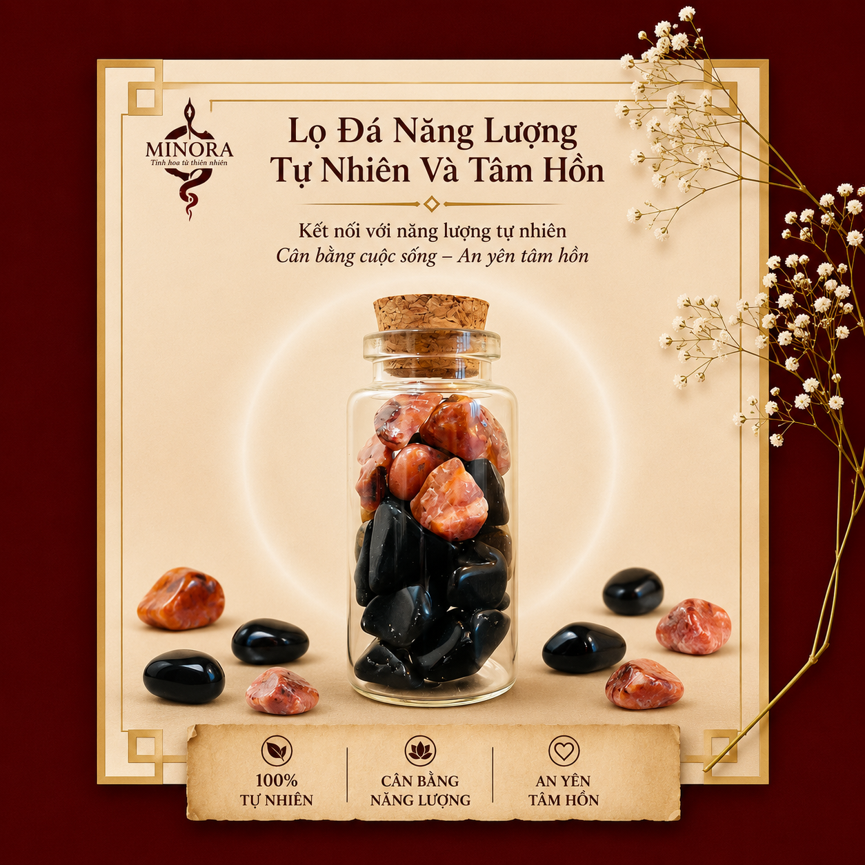Lọ Đá Phong Thủy "Minh Trí Tập Trung" – Minora
