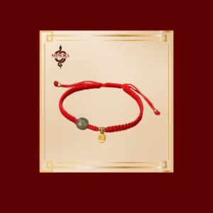 vòng chỉ đỏ mix charm vàng